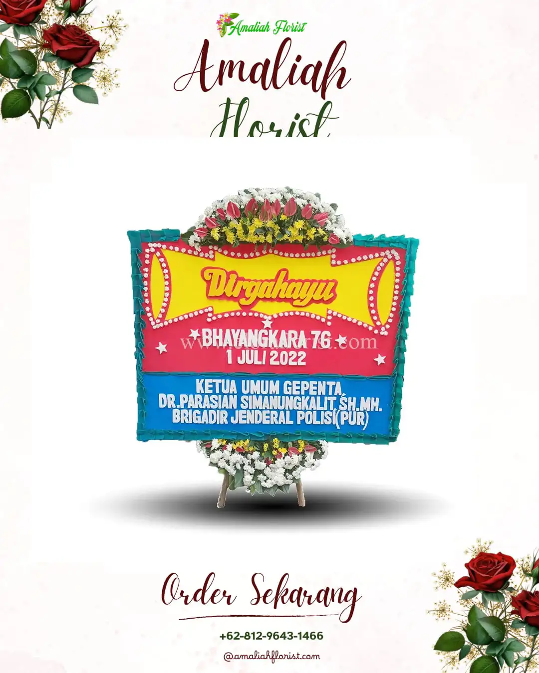 Papan Bunga HUT Ulang Tahun Kepuhrejo